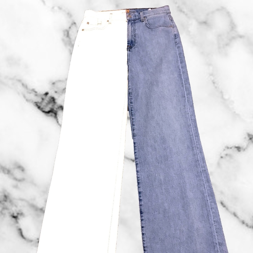 7 FAM COLOR BLOCK DENIM,